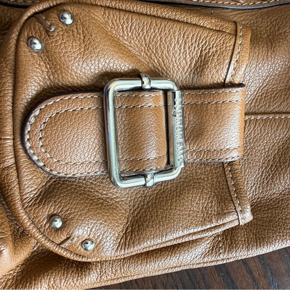 Tiganaello Pebble Leather bag with adjustable strap shoulder or crossbody Cognac - Picture 16 of 16